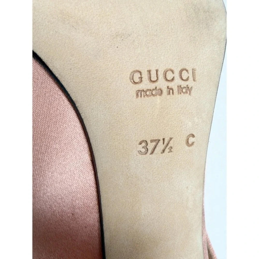 Gucci Tom Ford 2001 Runway Satin Heels Pink‎ 37.5 Vintage Y2k